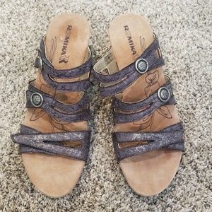 Romika Jamaika 02 metallic Wedge Sandal